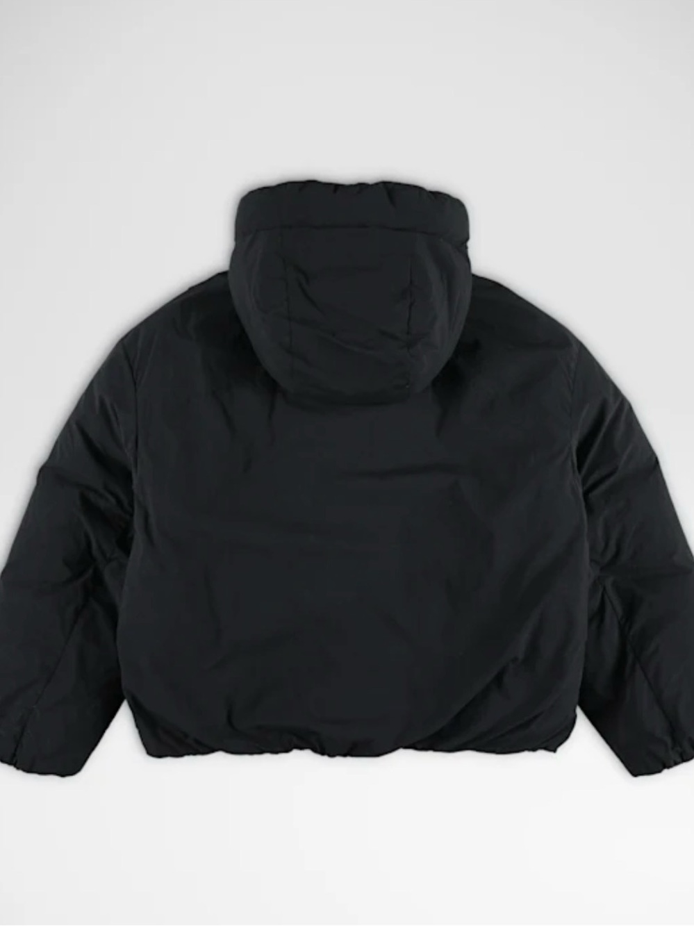 lululemon athletica Women's Black Oversized Bubble-Hem Puffer Jacket with Hood - Picture 5 of 11